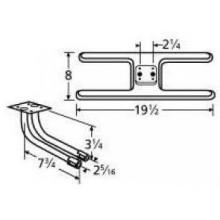 Stainless Steel H Twin, Centered, 2.25 Inch Offset Burner 11002-73602