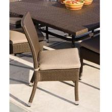 Alfresco Home Vento Wicker Outdoor Side Chair With Cushion