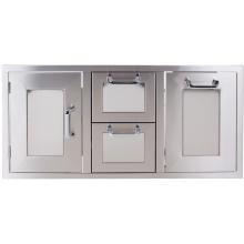 BBQ Guys 260R Series Single Door, Double Drawer & Trash Tilt-Out Combo