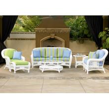 North Cape Montego Wicker Lounge Set - White