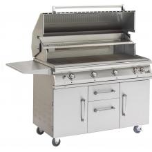 PGS Legacy Big Sur 51 Inch Natural Gas Grill With Infrared Rear Burner And Rotisserie On Cart