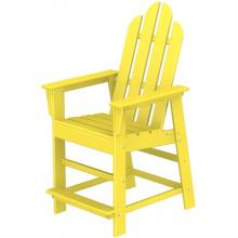 Poly-Wood Recycled Plastic Wood Long Island Adirondack Counter Bar Stool