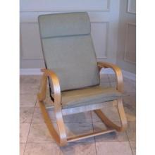 International Caravan Bentwood Rocker With MicroFiber Padded Seat Sage - QRB120-SG