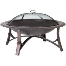 Fire Sense 35-Inch Roman Outdoor Fire Pit - Antique Bronze