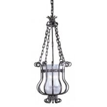 World Imports Iron Works Collection Hanging Globe Light Fixture In Natural Iron Finish - 4 Bulbs - 61043-93