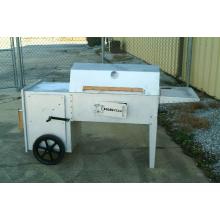 BBQ GUYS PATIO CHARCOAL GRILL WITH SMOKER