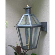 Regency GL23 Poydras Propane Gas Light With Open Flame Burner And Manual Ignition On Wall Mount
