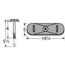 Cast Iron Oval Single, Centered Burner 21301-70201