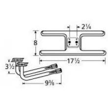 Stainless Steel H Twin, Centered, 2.25 Inch Offset Burner 10902-78402