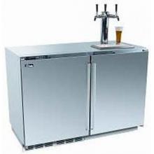 Perlick HP48RT-O-1L-1R3 12.0 Cu. Ft. Capacity Outdoor Refrigerator / Triple Tap Kegerator - Stainless Steel