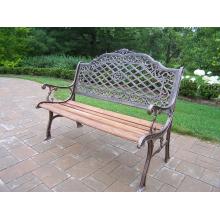 Oakland Living Mississippi High Back Bench - Antique Bronze