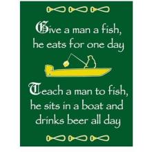Teach A Man To Fish Apron