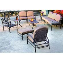 Darlee Catalina 7-Person Patio Deep Seating Conversation Set - Antique Bronze