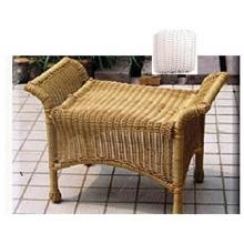 North Cape International Naples Wicker Ottoman
