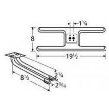Stainless Steel H Twin, Centered, 1.25 Inch Offset Burner 10602-71712