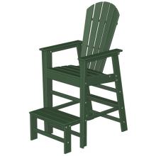 Poly-Wood Recycled Plastic Wood South Beach Adirondack Lifeguard Lounge Chair