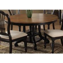 Hillsdale Wilshire Round/oval Dining Table - Pine/rubbed Black - 4509dtbrnd