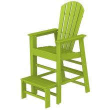 Poly-Wood Recycled Plastic Wood South Beach Adirondack Lifeguard Lounge Chair
