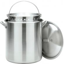 Bayou Classic Pots With Full Sized Basket 100 Quart Aluminum Stock Pot