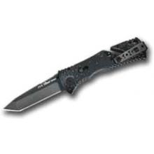SOG Knives Trident Folding Blade, Tanto Black TiNi