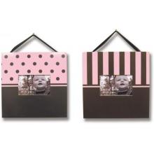 Trend Lab 2-Piece Photo Frame Set - Brown/Pink