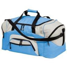 Port & Company Colorblock Sport Duffel Bag - Carolina Blue