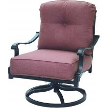 Darlee Charleston Patio Deep Seating Swivel Rocker Lounge Chair - Antique Bronze