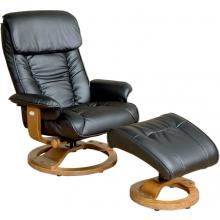 Mac Motion - Recliner Chair With Ottoman Black - 819-71-102