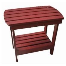 International Caravan Acacia Wood Side Table - Red - OL-005-RD