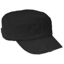 District Threads Distressed Military Hat - Black