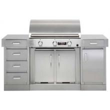 TEC Sterling G3000 FR Infrared Grill On Cabinet W/ Door And Drawer Modules