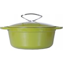 Lodge Dutch Ovens L Series 6 Quart Enamel Cast Iron Dutch Oven, Apple Green - E6D50
