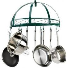 Innova Wrought Iron Semi Circle Pot Rack Green