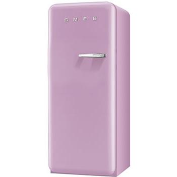 Smeg 9.22 Cu. Ft. Left Hinge Retro Style Refrigerator \/ Freezer - Pink FAB28UPKL1 Smeg 9.22 Cu. Ft. Left Hinge Retro Style Refrigerator \/ Freezer - Pink FAB28UPKL1