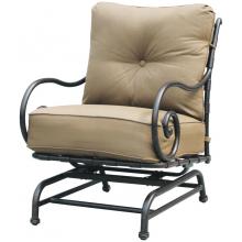 Darlee Malibu Spring Base Aluminum Outdoor Patio Club Chair With Cushions - Antique Bronze