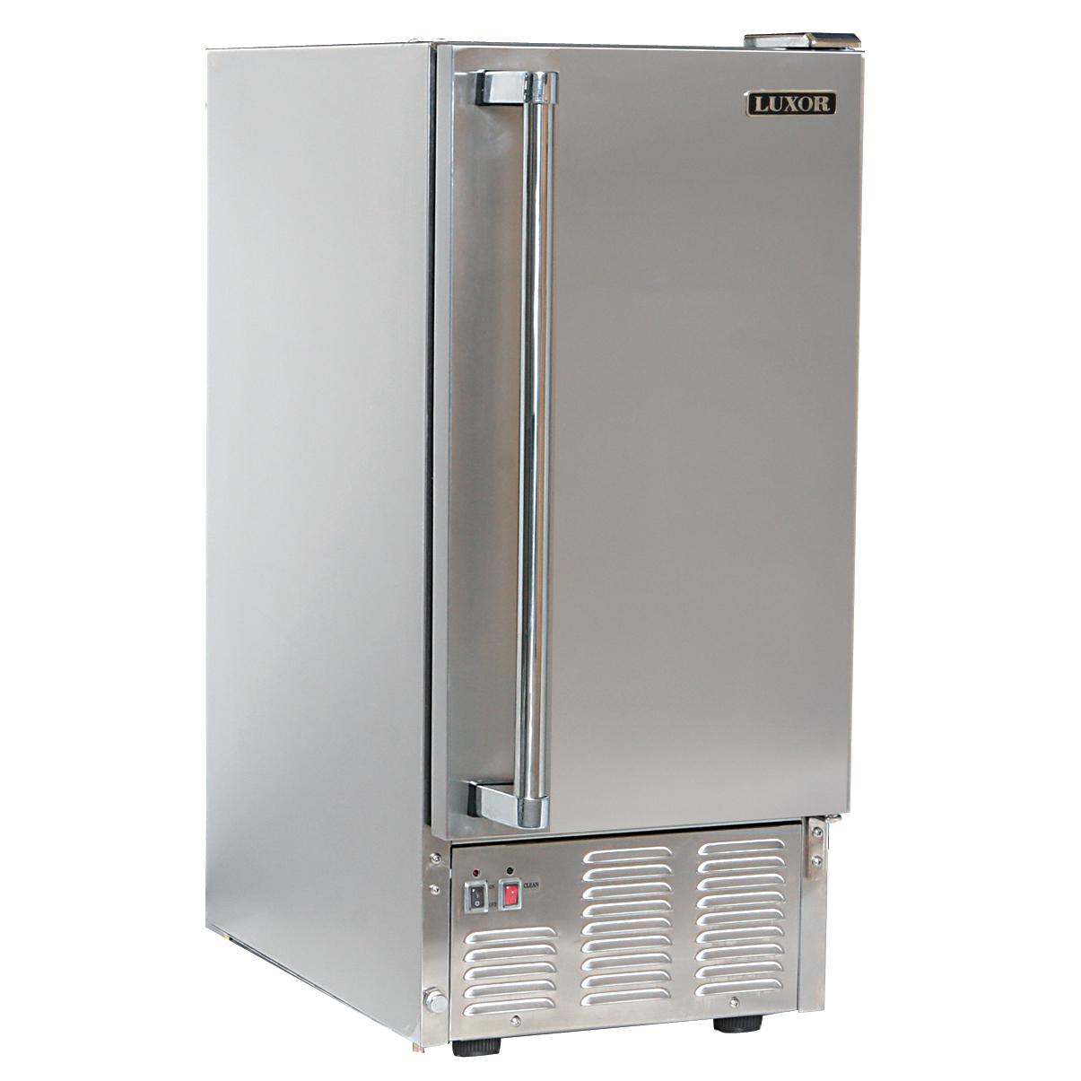 Luxor 44 Lb. 15inch Outdoor Ice Maker Stainless Steel Ahtodim