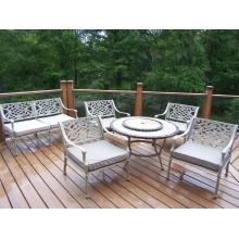 Oakland Living Stone Art 6 Piece Tacoma Deep Seating Conversation Set - 42 Inch