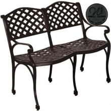 Windham Castings Meridian Settee Frame Only, Black