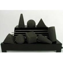 Rasmussen 24 Inch Black ALTERNA Vent Free Natural Gas FireShapes With Black Chassis And Variable Flame Remote