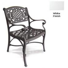 Meadow Decor Amazon Cast Aluminum Dining Chair - Curved Style - White Finish
