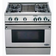 DCS Ranges 36 Inch Natural Gas Range With Grill By Fisher Paykel - RGT-364GL