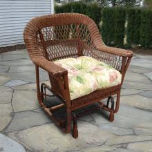 North Cape Manchester Resin Wicker Single Glider - Antique Wash