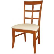 International Concepts Cosmopolitan Bordeaux Chair, Upholstered Seat (2 Pieces) - Auburn Cherry - C20-15UPP