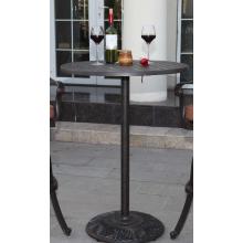 Darlee Series 30 Cast Aluminum Round - Antique Bronze 30 Inch Outdoor Patio Pedestal Bar Table - Antique Bronze