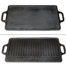 Cajun Cookware 17 Inch Cast Iron Rectangular Reversible Griddle