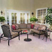 Darlee Nassau Cast Aluminum Outdoor Patio Lounge Set - Antique Bronze