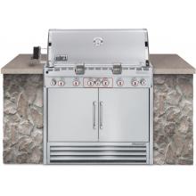 Weber Gas Grills Summit S-660 Built-In Natural Gas Grill W/ Rotisserie & Smoker