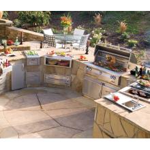 Alfresco Gas Grills LX2 42 Inch Gas Grill in Outdoor Kitchen