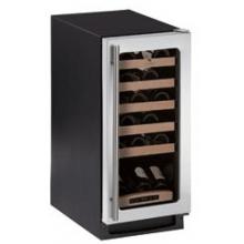 U-Line 2115WCS-00 24 Bottle Built-In Wine Captain - Glass Door / Stainless Steel Trim