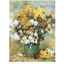 Vase Of Chrysanthemums Poster Print